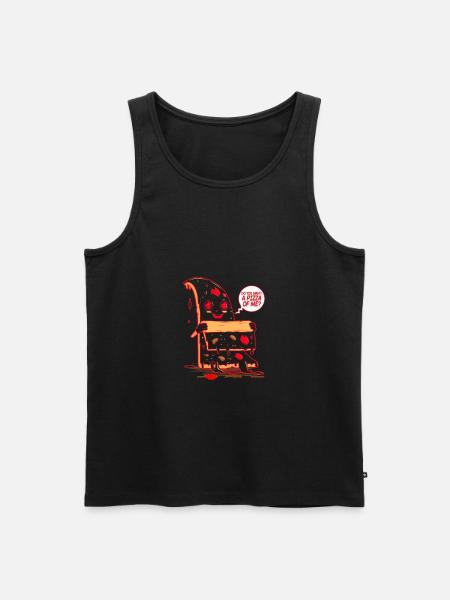 Voulez-vous une pizza de moi? - Débardeur bio Premium Homme - noir