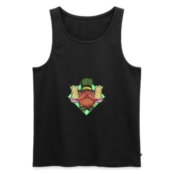 Keltisches Bier - Irish Bier - Geschenk - Männer Premium Bio Tank Top - Schwarz - Vorne - AI Model Male 178 light (178cm)