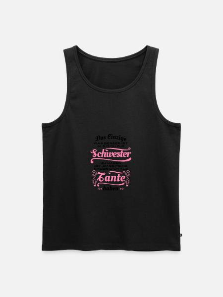 Great Sister, Great Aunt - Gift - Men's Premium Organic Tank Top - black