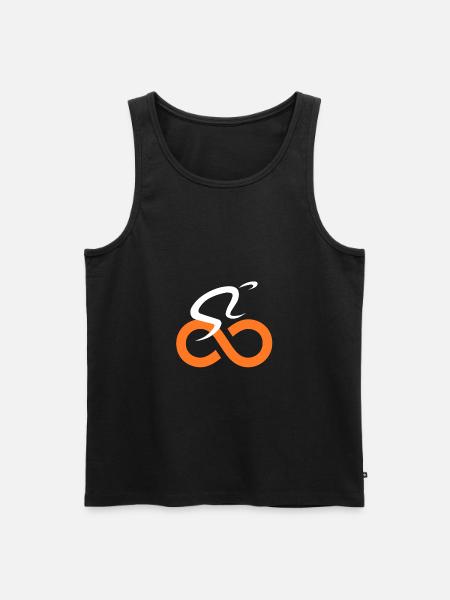 Unendlichkeit - Fahrrad - Fitness - Biker - Männer Premium Bio Tank Top - Schwarz