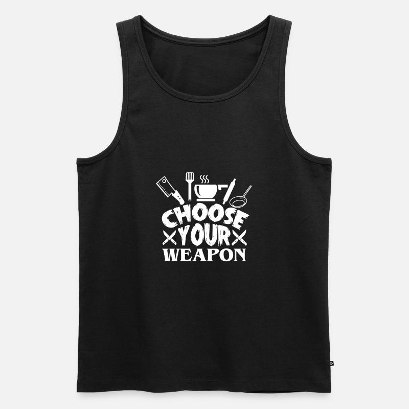 Kochen - Männer Premium Bio Tank Top - Schwarz