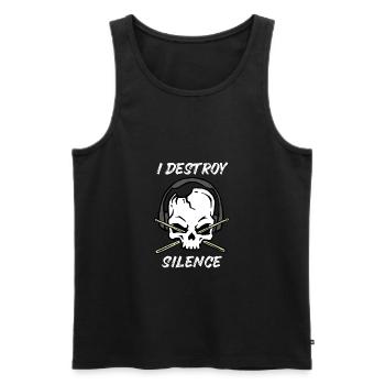 Drummer Baguettes Band Loud Metal Rock cadeau - Débardeur bio Premium Homme - noir - Devant - Michal (187cm)
