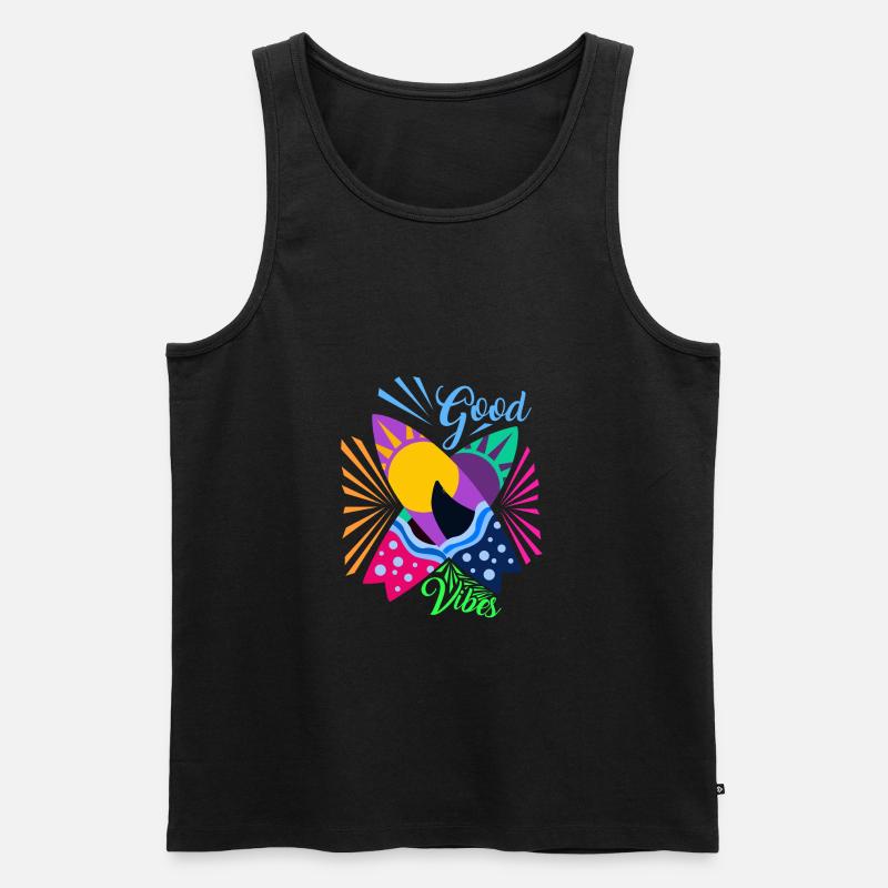 Surfboards - Männer Premium Bio Tank Top - Schwarz