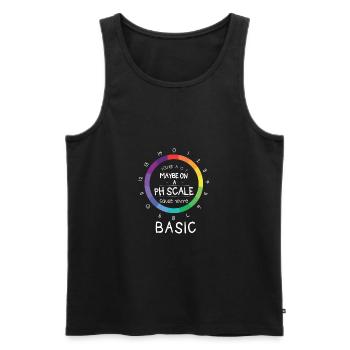 pH Skala Lustiges Chemiker Spaß Witz Fun Geschenk - Männer Premium Bio Tank Top - Schwarz - Vorne - AI Model Male 178 light (178cm)