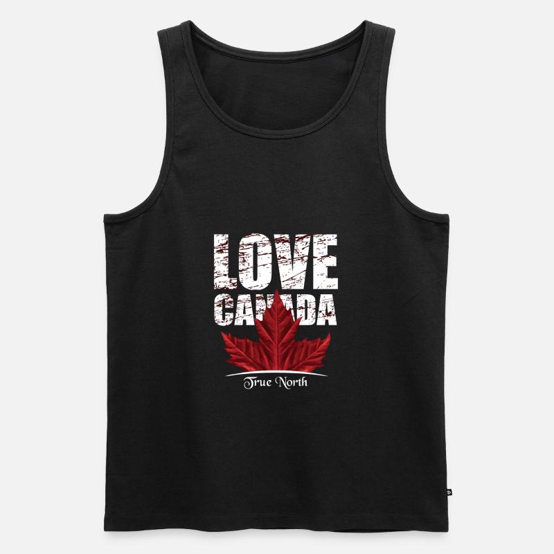 KANADA 3 - Männer Premium Bio Tank Top - Schwarz