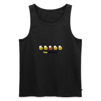 Bee different - Men's Premium Organic Tank Top - black - Front - Michal (187cm)