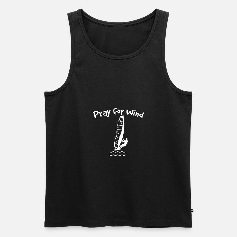 Windsurfen - Männer Premium Bio Tank Top - Schwarz