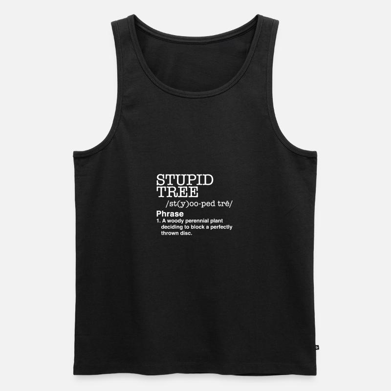 Disc Golf - Männer Premium Bio Tank Top - Schwarz
