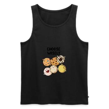 Kekse - Männer Premium Bio Tank Top - Schwarz - Vorne - Michal (187cm)