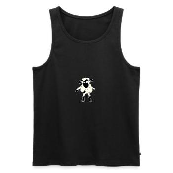Floss Dance Déplacer les moutons - Débardeur bio Premium Homme - noir - Devant - Michal (187cm)