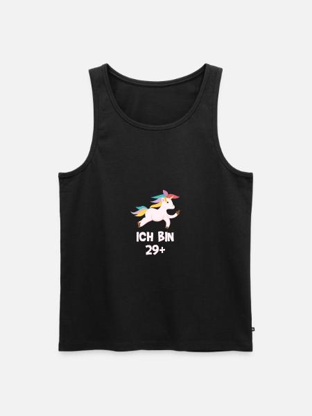 Ich bin 30 Jahre alt Geburtstag Einhorn Geschenk - Männer Premium Bio Tank Top - Schwarz