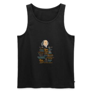 Shakespeare teacher teacher graduation gift - Men's Premium Organic Tank Top - black - Front - Michal (187cm)