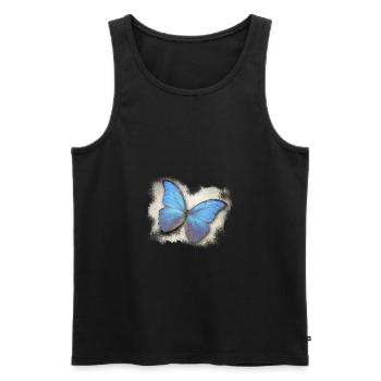 Papillon - Papillon - Débardeur bio Premium Homme - noir - Devant - Michal (187cm)