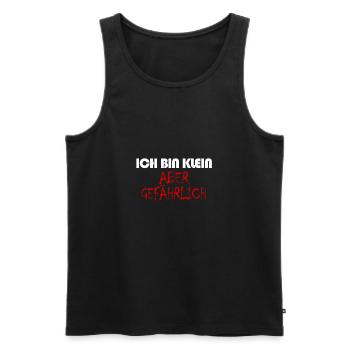 Klein aber gefährlich - Männer Premium Bio Tank Top - Schwarz - Vorne - AI Model Male 178 light (178cm)