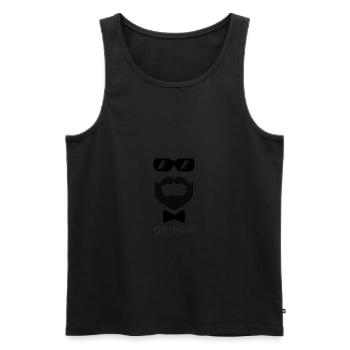 Bachelor Party Groom - Débardeur bio Premium Homme - noir - Devant - Michal (187cm)