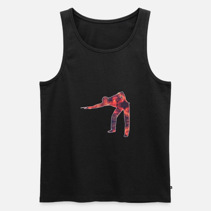 Snooker / Billard / Pool - Männer Premium Bio Tank Top - Schwarz