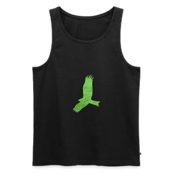 Greifvogel - Männer Premium Bio Tank Top - Schwarz - Vorne - AI Model Male 178 light (178cm)