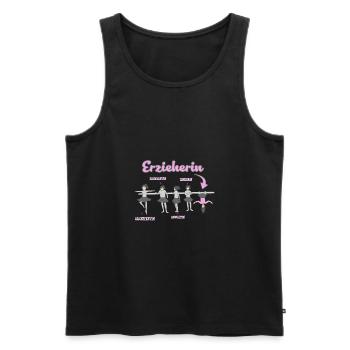Educator dream job - Men's Premium Organic Tank Top - black - Front - AI Model Male 178 light (178cm)