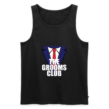 Männer Junggesellenabschied Groom - Männer Premium Bio Tank Top - Schwarz - Vorne - Michal (187cm)