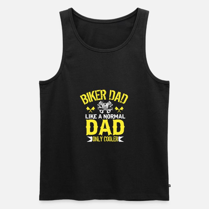 Biker Motorrad - Männer Premium Bio Tank Top - Schwarz