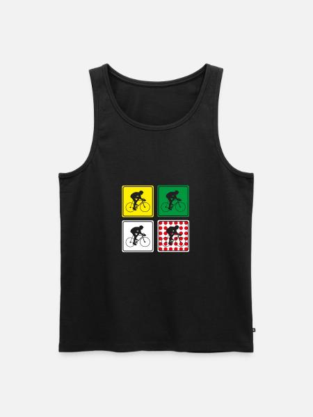 France cycling cycling race jerseys road bike - Men's Premium Organic Tank Top - black
