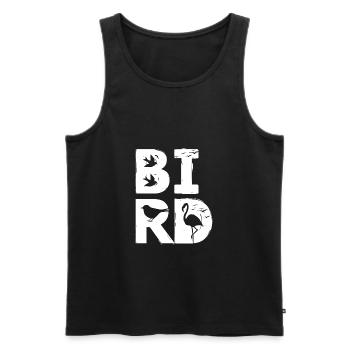 OISEAU / oiseau - Débardeur bio Premium Homme - noir - Devant - Michal (187cm)