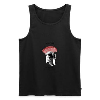 Roemerhelm Crista - Männer Premium Bio Tank Top - Schwarz - Vorne - AI Model Male 178 light (178cm)