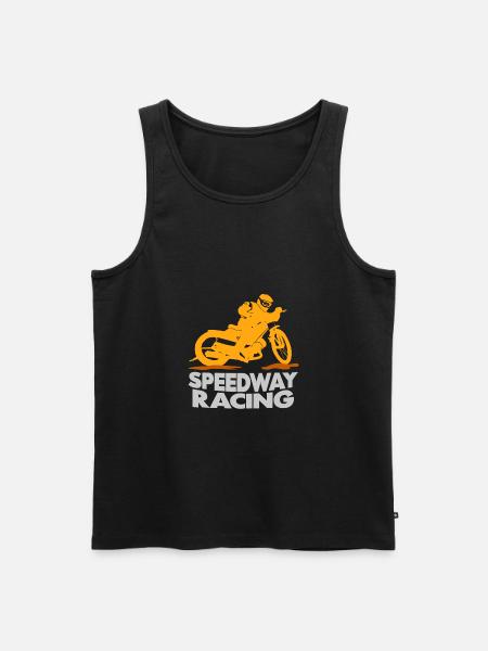 Course Speedway - Débardeur bio Premium Homme - noir
