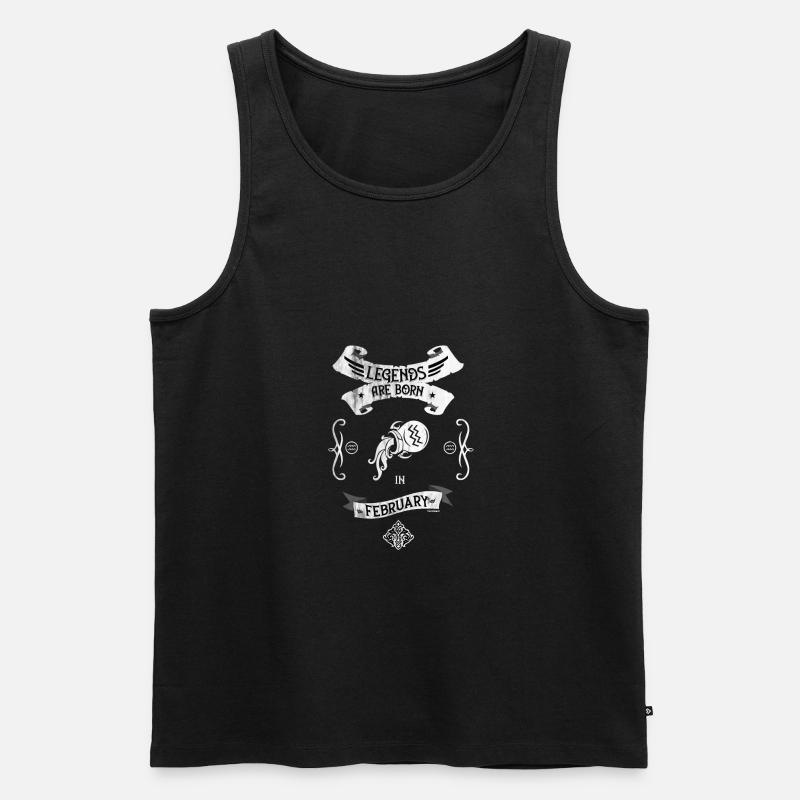 Sternzeichen Wassermann - Männer Premium Bio Tank Top - Schwarz