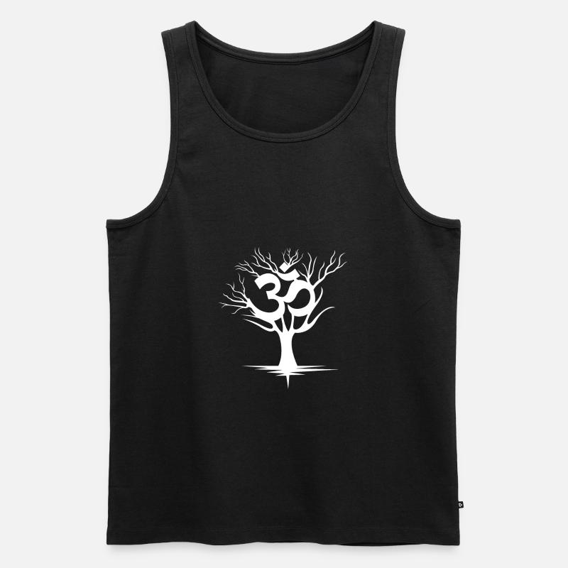 OM - Männer Premium Bio Tank Top - Schwarz