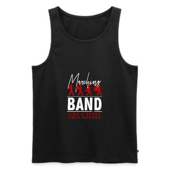 Saison de sport de bande de Marching TShirt comme un sport - Débardeur bio Premium Homme - noir - Devant - Michal (187cm)