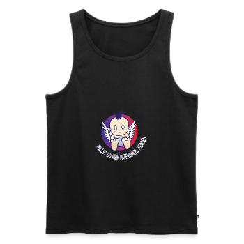 Godfather Will you become my godfather? - Men's Premium Organic Tank Top - black - Front - AI Model Male 178 light (178cm)