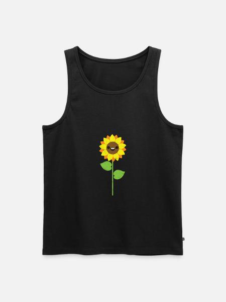 Solsikke gave blomst tegneserie kid pige - Herre Premium økologisk tanktop - sort