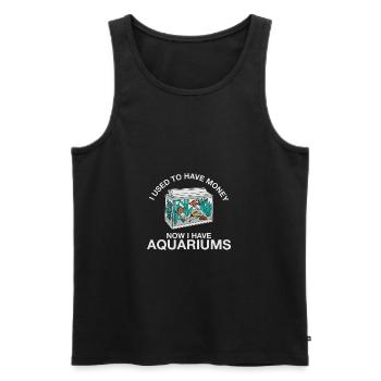Aquarium - Men's Premium Organic Tank Top - black - Front - Michal (187cm)