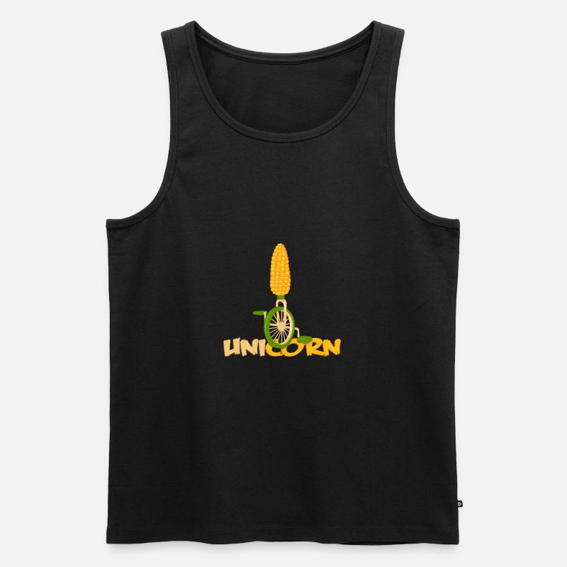 Einrad - Männer Premium Bio Tank Top - Schwarz