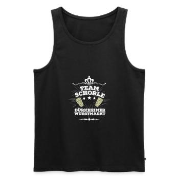 Team Schorle Dürkheimer Wurstmarkt - Gruppenshirt! - Männer Premium Bio Tank Top - Schwarz - Vorne - Michal (187cm)