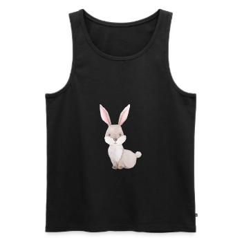 Ein Häschen für´s Häschen - Männer Premium Bio Tank Top - Schwarz - Vorne - AI Model Male 178 light (178cm)