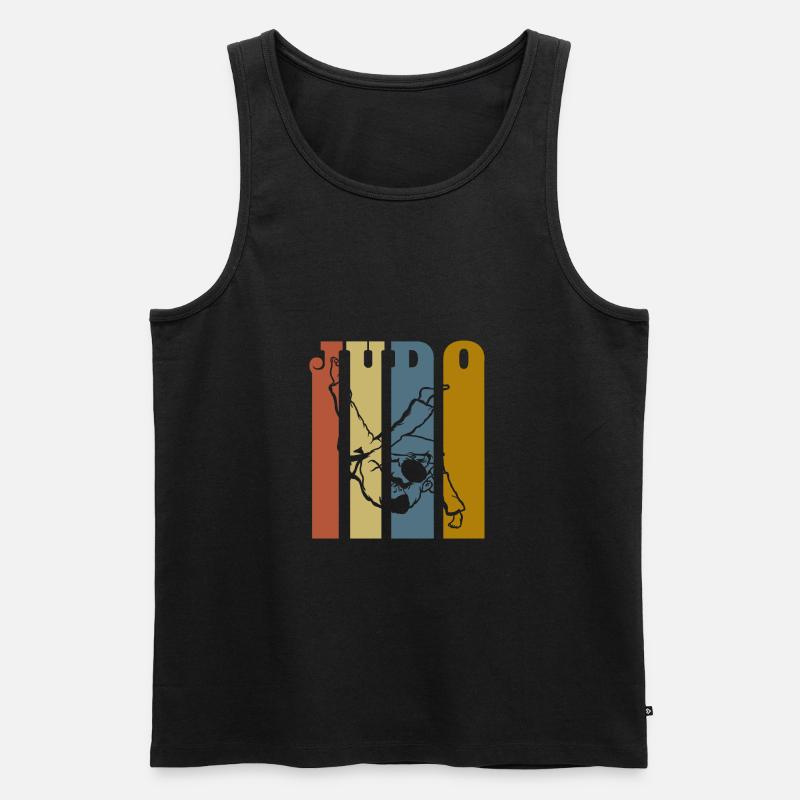 Judo - Männer Premium Bio Tank Top - Schwarz