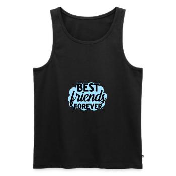 Best Friends forever Gift for best friend - Men's Premium Organic Tank Top - black - Front - Michal (187cm)