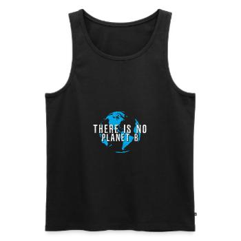 Planet B - Le jour de la Terre de la Terre Mère - Débardeur bio Premium Homme - noir - Devant - Michal (187cm)