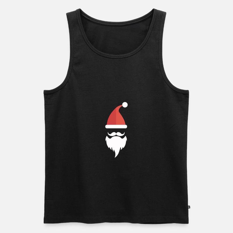 Weihnachten,Weihnachtsmann - Männer Premium Bio Tank Top - Schwarz