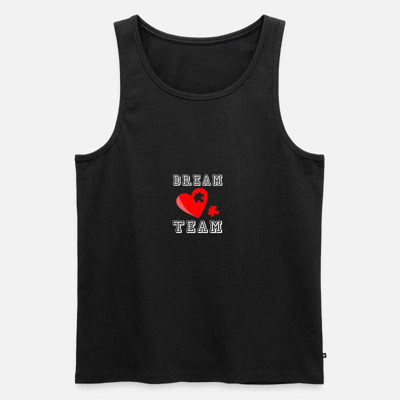 dreamteam - Männer Premium Bio Tank Top - Schwarz