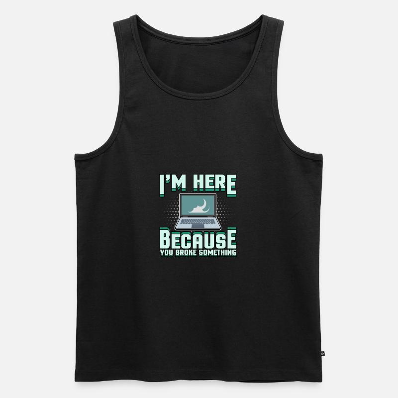 Tech support Computerproblem Bug Informatiker - Männer Premium Bio Tank Top - Schwarz