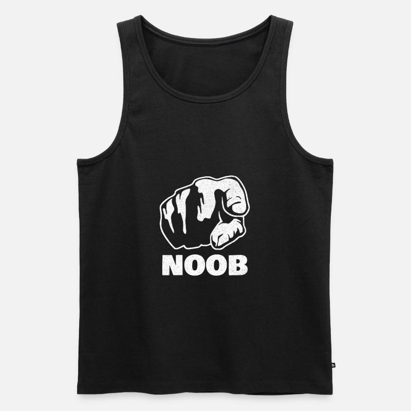Noob - Männer Premium Bio Tank Top - Schwarz