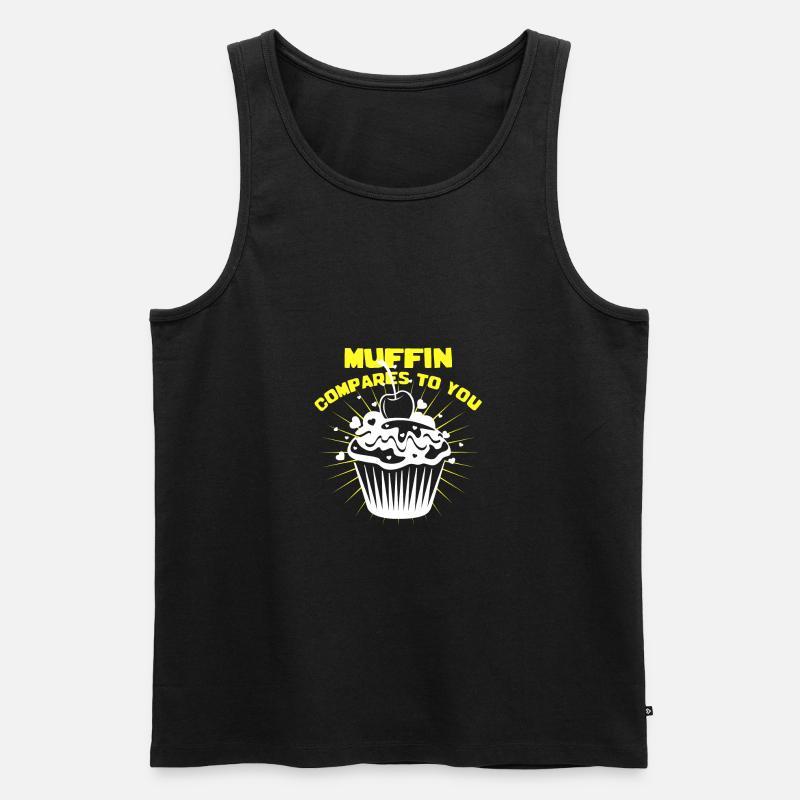 Muffin - Männer Premium Bio Tank Top - Schwarz