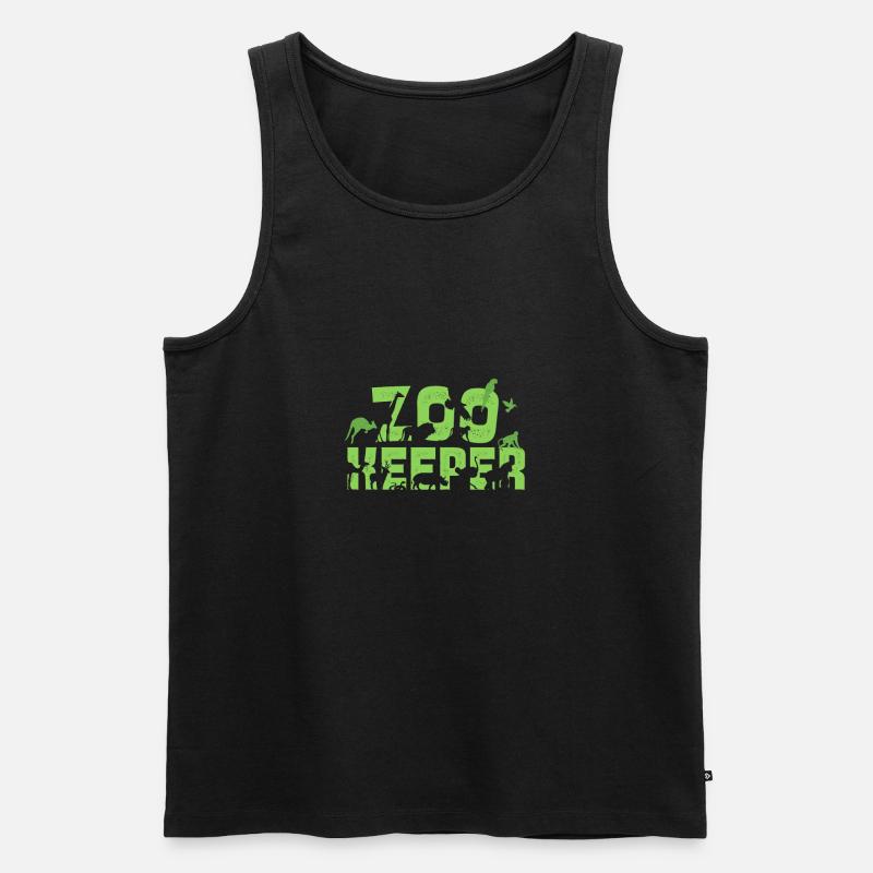 Zoo Keeper - Männer Premium Bio Tank Top - Schwarz