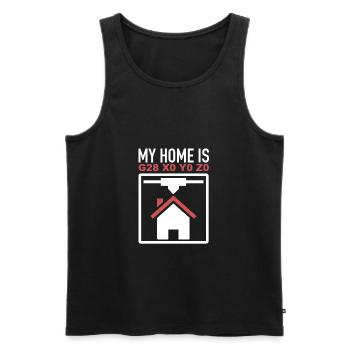 CNC Machinist Programmierer My Home Is G28 - Männer Premium Bio Tank Top - Schwarz - Vorne - Michal (187cm)