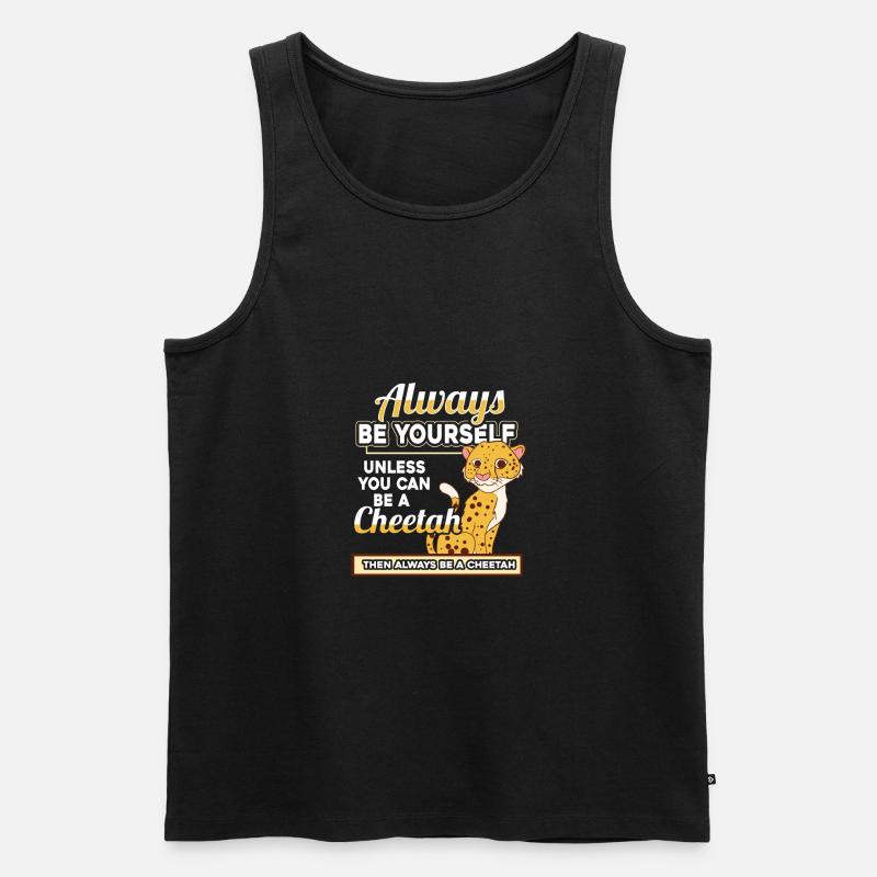 Gepard - Männer Premium Bio Tank Top - Schwarz