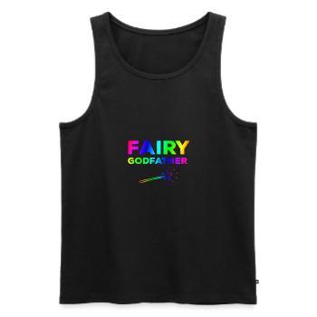 Feenhafter Pate - Männer Premium Bio Tank Top - Schwarz - Vorne - AI Model Male 178 light (178cm)