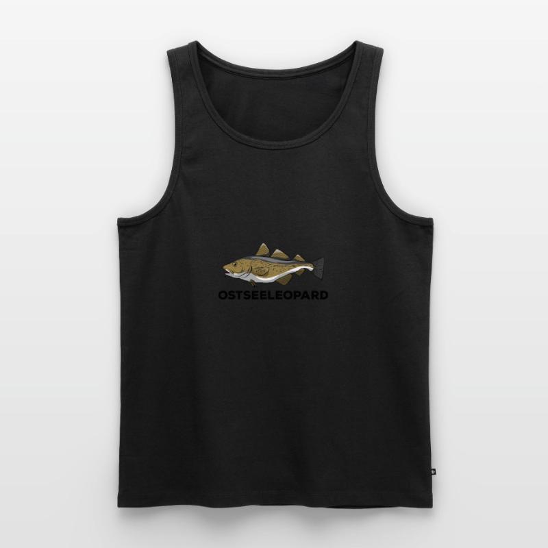 Cod cod Baltic leopard gift anglers Men's Premium Organic Tank Top